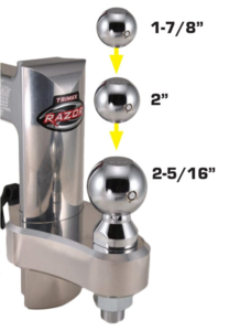 Trimax Interchangeable Hitch Ball Set with 1-7/8