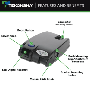 Tekonsha Primus IQ, Proportional Brake Controller for Trailers with 1-3 Axles  • 90160