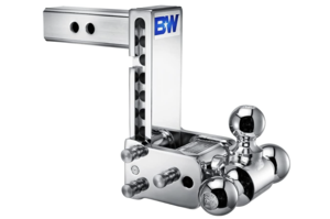 B&W  Tow & Stow Adjustable Tri-Ball Mount - Chrome - 2