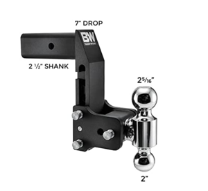 B&W MultiPro Tow & Stow Adjustable Dual-Ball Mount - 2.5