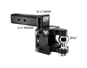 B&W Tow & Stow Adjustable Pintle Hitch - 2.5