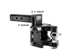 B&W  Tow & Stow Adjustable Pintle Mount - 2