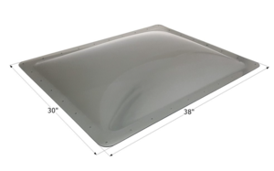 Icon Smoke Rectangular Outer Skylight, 30