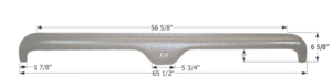 Icon Mauve Gray Tandem Fender Skirt for Forest River Rockwood, 65-1/2