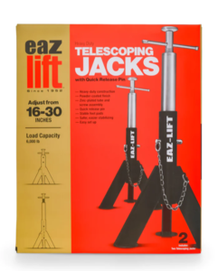 Eaz-Lift Heavy Duty Telescopic Stabilizing Jack with Quick Release Pin, 2 Pack  • 48860