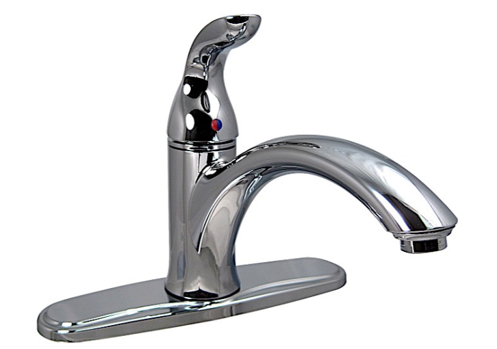 Valterra Chrome Hybrid RV Kitchen Faucet with Lever Handle  • PF231321