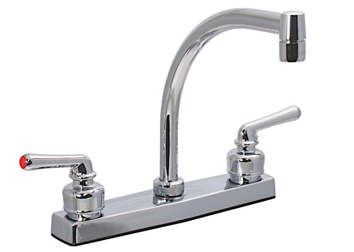 Valterra Chrome Plated Hi-Arc Kitchen Faucet with Levers Handles  • PF211344