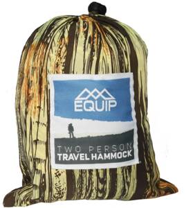 Equip 2 Person Travel Hammock, Wood Grain • 971504
