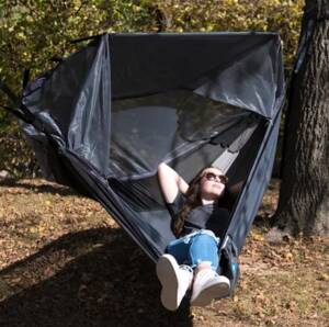 Equip Mosquito Hammock - Black and Grey • 995552