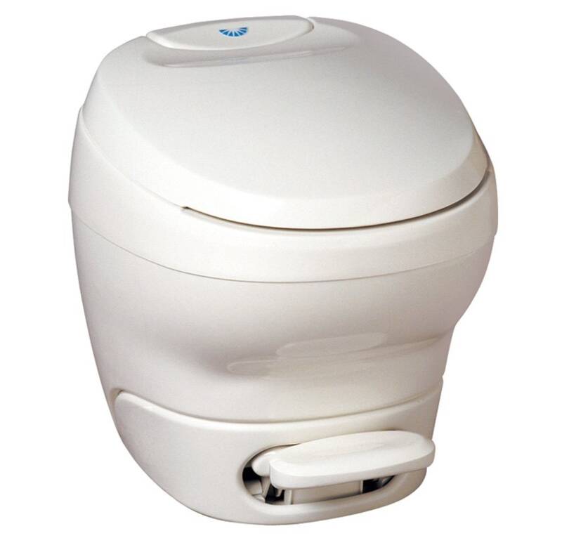 Thetford Aqua Magic Bravura Parchment Plastic High Profile Built-In Toilet • 31085