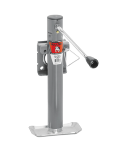 Bulldog Round Trailer Jack, Side Mount, 2,000 lbs. Lift Capacity, Sidewind, Weld-On, 10