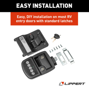 Lippert Keyless RV Door Lock with Bluetooth - Left  • 2022114114