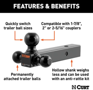 Curt Multi-Ball Mount, 2