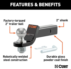 Curt Loaded Ball Mount w/ 2