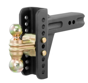 Curt Adjustable Channel Mount w/ Dual Ball, 2-1/2