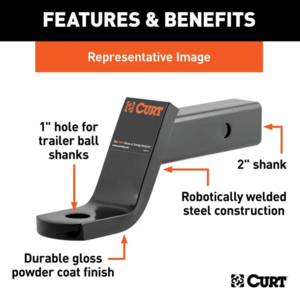 Curt Class 3 Ball Mount, 2