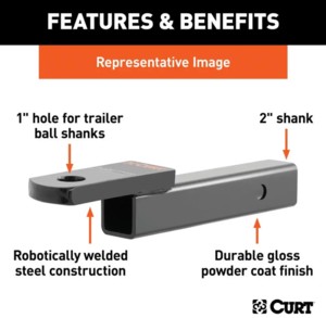 Curt Class 3 Ball Mount, 2