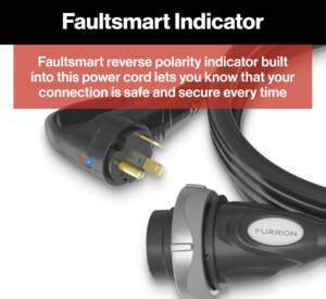 Furrion Faultsmart 36' RV Power Cord - 30A, 125V, Black • 2021124339
