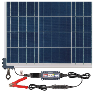 Optimate Solar 60W Travel Kit, 6-Step 12V 5A Weatherproof Solar Battery Saving Charger & Maintainer  • TM523-6TK