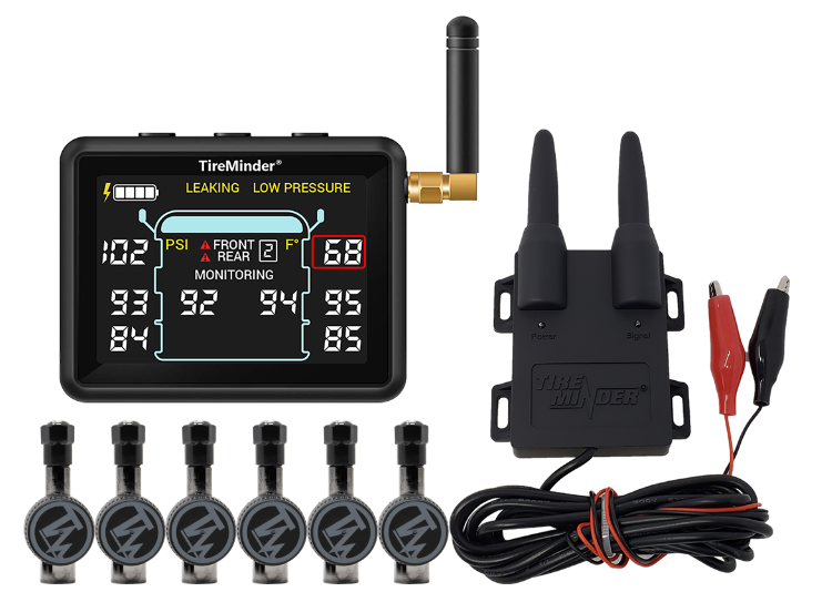 TireMinder i10 with 6 Flow-Through Transmitters for RVs, MotorHomes, 5th Wheels, Coaches and Trailers  • TM22164