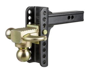 Curt Adjustable Channel Mount w/ Hook & Step Dual Ball, 2