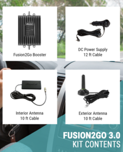 SureCall Fusion2Go 3.0 Vehicle Cellular Signal Boosting Kit  • SC-FUSION2GO3