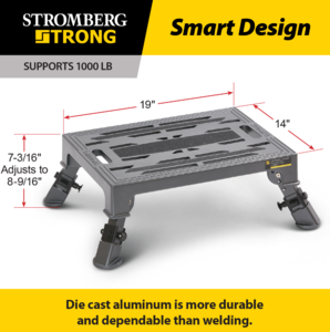 Stromberg Carlson Adjustable Leg Die Cast Aluminum Platform Step  • PA-275