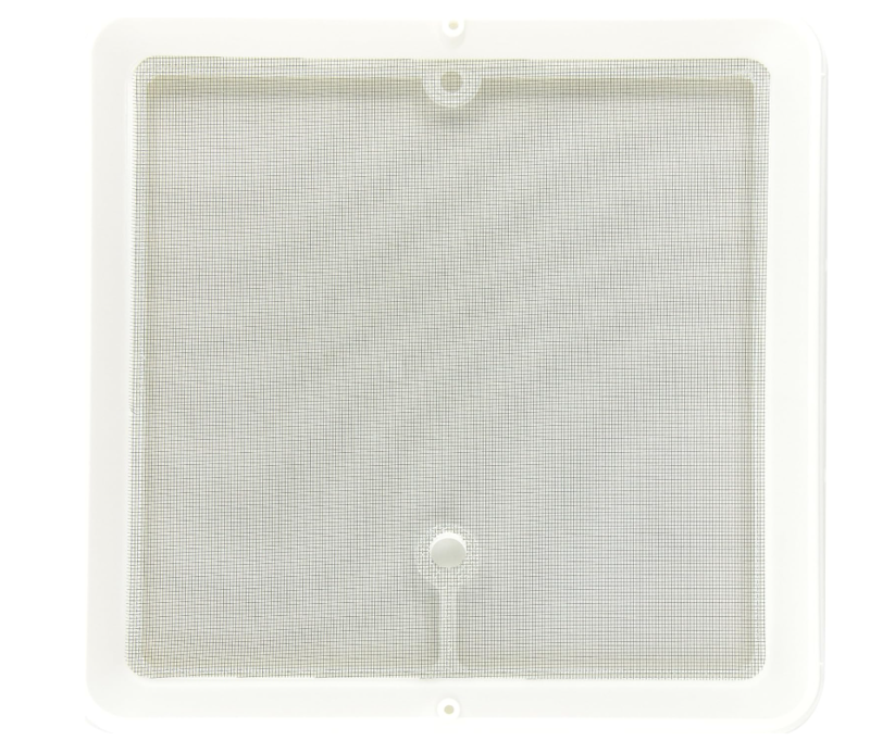 Heng's White Radius Corner Screen for Jensen Roof Vent  • JRP1124R