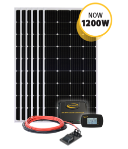 Go Power Solar-ae-6: 1200 Watt Solar Kit With 3 X 30a Mppt Controllers  • 83312