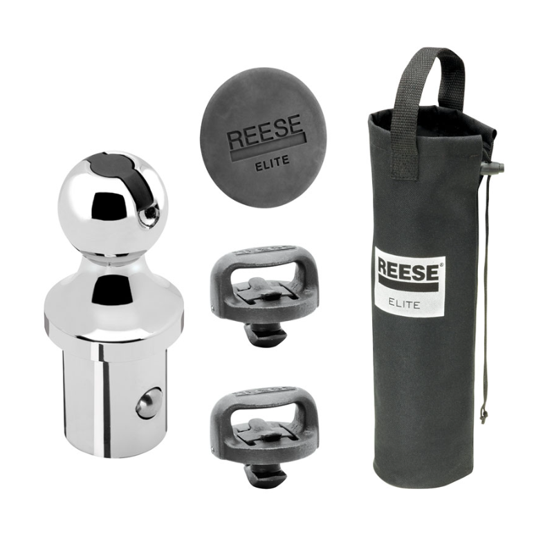 Reese Elite Series Gooseneck Hitch Head Accessory, Kit, Gooseneck Hitch Ball, Storage Bag, Safety Chains, Hole Cover  • 30137