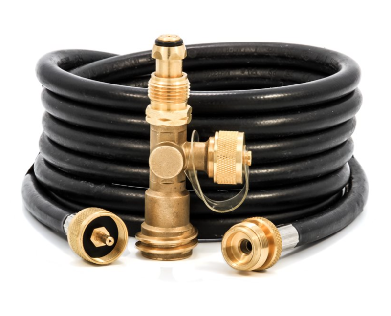 Camco Brass Tee with 3 ports, 12' Hose  • 59103