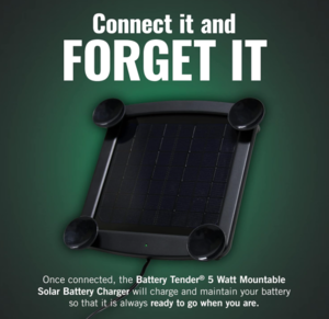 Battery Tender 12V, 5W Mountable Solar Battery Charger  • 021-1172