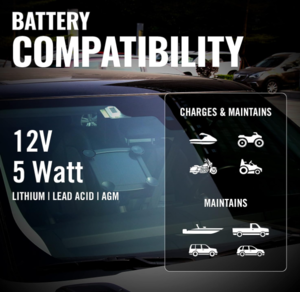 Battery Tender 12V, 5W Mountable Solar Battery Charger  • 021-1172