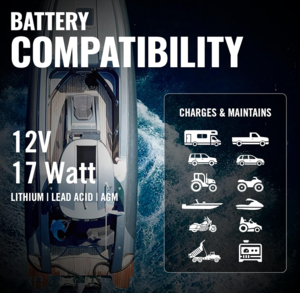 Battery Tender 12V, 17 Watt Mountable Solar Battery Charger  • 021-1173