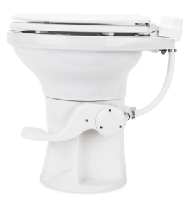 Camco Premium Ceramic RV Toilet with Ergonomic Design, White  • 41710