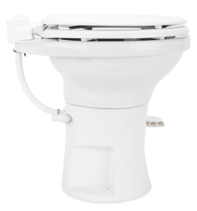 Camco Premium Ceramic RV Toilet with Ergonomic Design, White  • 41710