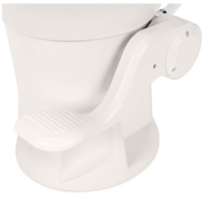 Camco Premium Ceramic RV Toilet with Ergonomic Design, Bone  • 41715