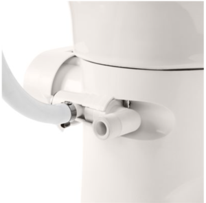 Camco Premium Ceramic RV Toilet with Ergonomic Design, Bone  • 41715