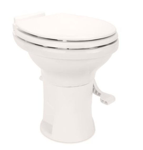 Camco Premium Ceramic RV Toilet with Ergonomic Design, Bone  • 41715