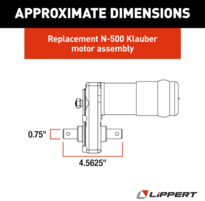 Lippert Klauber N-500 Above-Floor RV Slide-Out Motor  • 130057