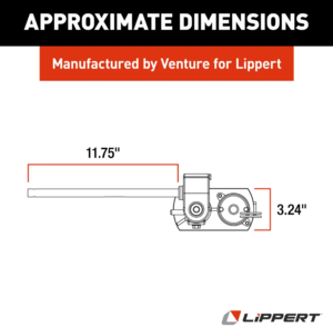 Lippert Above-Floor Slide-Out 18:1 Venture Motor & Right-Angle Driveshaft  • 117292