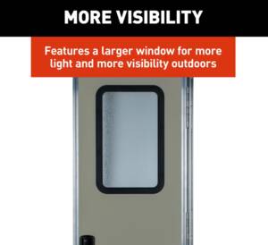 Lippert Right Hinge RV Square Entry Door with Screen Door - 26