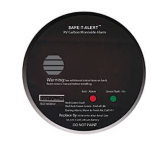 Safe-T-Alert Carbon Monoxide Alarm - Black Round Surface Mount 5 Yr Sealed In Lithium Battery  • SA-339-BL