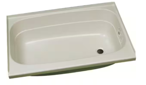 Specialty Recreation ABS Bath Tub, 24” x 40”, Parchment with Right Drain  • BT2440PR