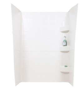 Specialty Recreation White Plastic Shower Wall, 32