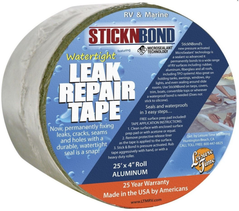 Leisure Time Stick-N-Bond Multi-Purpose White Roll Tape, 4