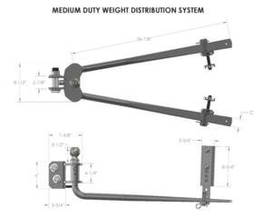 Bulletproof Hitches Medium Duty Weight Distribution System • MDWD