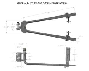 Bulletproof Hitches Medium Duty Weight Distribution System  • MDWD