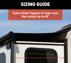 Lippert Solera 5000 Series Slide Topper Awning, White - 11'6