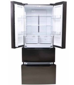 Everchill 16.2 Cu Ft 110 Volt 4 French Door Black Stainless Steel Refrigerator  • 2022302096